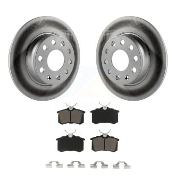 Rear Coated Brake Rotors Ceramic Pad Kit For 10-13 Audi A3 With 272mm Diameter Rotor KGC-101750