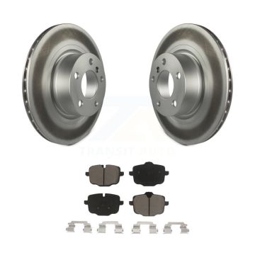 Rear Coated Disc Brake Rotors And Ceramic Pads Kit For 2012 BMW X3 From 10 11 KGC-101752
