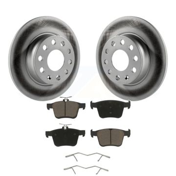 Rear Coated Brake Rotor Ceramic Pad Kit For Volkswagen Taos Audi A3 Quattro e-Golf e-tron KGC-101753