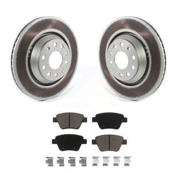 Rear Coated Disc Brake Rotors And Ceramic Pads Kit For Volkswagen GTI Audi A3 Quattro KGC-101756