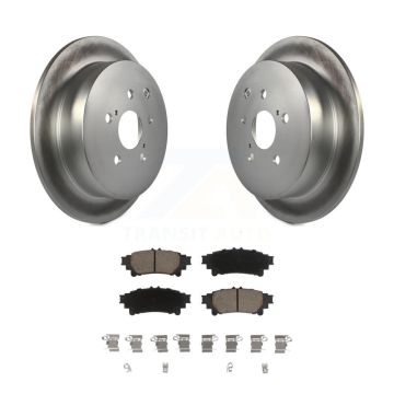 Rear Coated Brake Rotor & Ceramic Pad Kit For Toyota Sienna Highlander Lexus RX350 RX450h KGC-101761