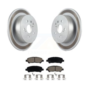 Rear Coated Disc Brake Rotors And Ceramic Pads Kit For 2008-2013 Toyota Highlander KGC-101762