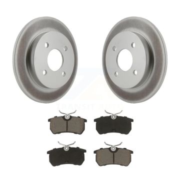 Rear Coated Disc Brake Rotors And Ceramic Pads Kit For Ford Focus Fiesta KGC-101766
