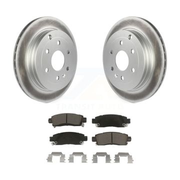 Rear Coated Brake Rotor & Ceramic Pad Kit For GMC Acadia Buick Enclave Chevrolet Traverse KGC-101767