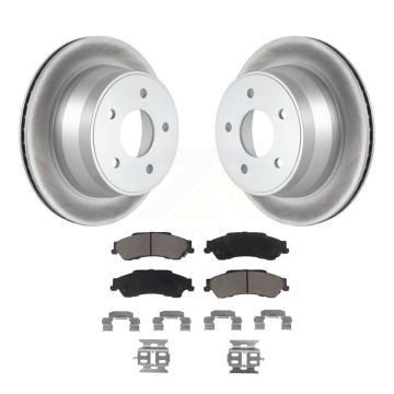 Rear Coated Brake Rotor & Ceramic Pad Kit For Chevrolet GMC Blazer S10 Jimmy Sonoma Isuzu KGC-101768