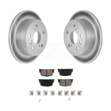 Rear Coated Disc Brake Rotors And Ceramic Pads Kit For Toyota Camry Lexus ES300 KGC-101773