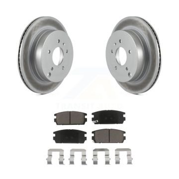 Rear Coated Brake Rotors Ceramic Pad Kit For Chevrolet Equinox Pontiac Torrent Saturn Vue KGC-101776