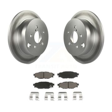 Rear Coated Disc Brake Rotor And Ceramic Pad Kit For Subaru Crosstrek Impreza Forester XV KGC-101778