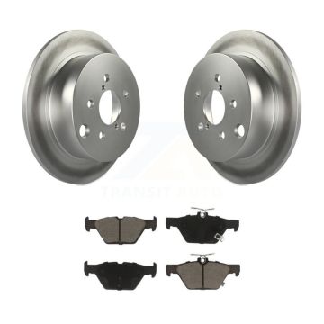 Rear Coated Disc Brake Rotors And Ceramic Pads Kit For Subaru Crosstrek KGC-101780