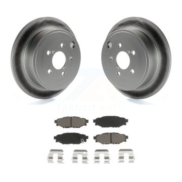 Rear Coat Brake Rotor Ceramic Pad Kit For Subaru Impreza Forester Outback Legacy BRZ FR-S KGC-101782