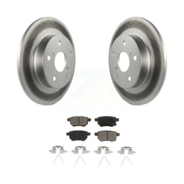 Rear Coated Disc Brake Rotors And Ceramic Pads Kit For 2011-2016 Scion tC KGC-101783