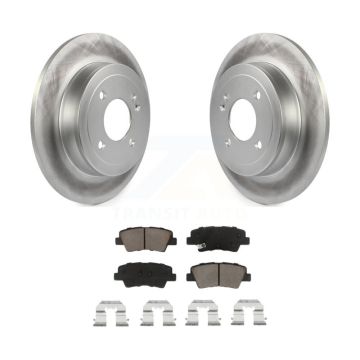 Rear Coated Disc Brake Rotors And Ceramic Pads Kit For Hyundai Accent Kia Rio KGC-101784