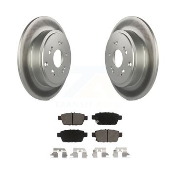 Rear Coated Disc Brake Rotors And Ceramic Pads Kit For 2006-2014 Honda Ridgeline KGC-101787
