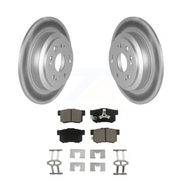 Rear Coated Disc Brake Rotors And Ceramic Pads Kit For Honda Accord Crosstour KGC-101788