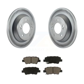 Rear Coat Brake Rotor Ceramic Pad Kit For 2014-2017 Kia Rondo With Electric Parking KGC-101792