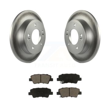 Rear Coated Brake Rotor Ceramic Pad Kit For Kia Hyundai Kona Forte Soul Elantra GT Forte5 KGC-101794