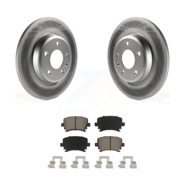 Rear Coat Brake Rotors Ceramic Pad Kit For Audi A4 Quattro With 300mm Diameter Rotor KGC-101797