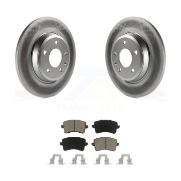 Rear Coated Disc Brake Rotors And Ceramic Pads Kit For Audi Q5 A4 Quattro A5 allroad S5 KGC-101798