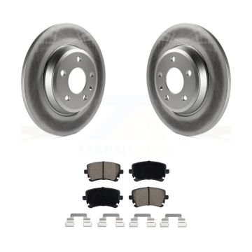 Rear Coated Disc Brake Rotors And Ceramic Pads Kit For Audi Q5 A4 allroad KGC-101800