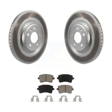 Rear Coated Disc Brake Rotors And Ceramic Pads Kit For Audi Q5 S4 A4 Quattro S5 SQ5 A5 KGC-101801