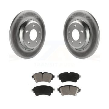 Rear Coat Disc Brake Rotor Ceramic Pad Kit For 2017-2019 Audi A4 Quattro With Solid KGC-101802
