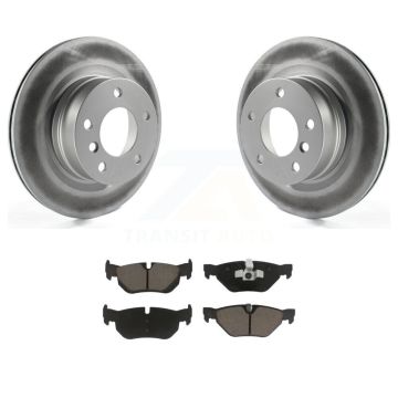 Rear Coated Disc Brake Rotors And Ceramic Pads Kit For 2008-2013 BMW 128i KGC-101806