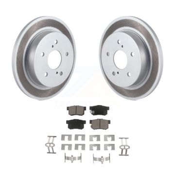 Rear Coated Disc Brake Rotors And Ceramic Pads Kit For 2010-2013 Suzuki Kizashi KGC-101807