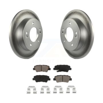 Rear Coat Brake Rotor Ceramic Pad Kit For Hyundai Elantra Kia Forte GT Soul Veloster Koup KGC-101812