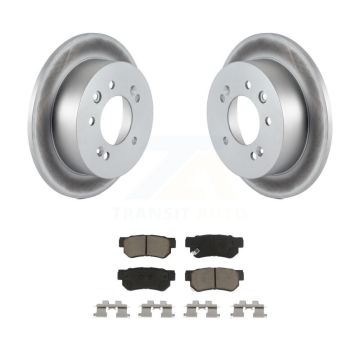 Rear Coated Disc Brake Rotors And Ceramic Pads Kit For Hyundai Elantra KGC-101813