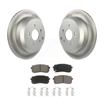 Rear Coated Disc Brake Rotors And Ceramic Pads Kit For 2007-2012 Hyundai Veracruz KGC-101815