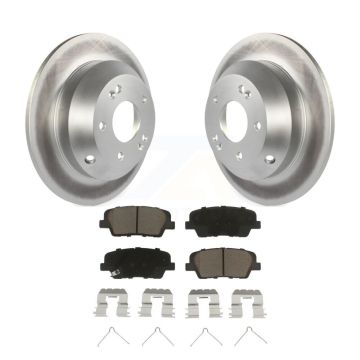 Rear Coat Brake Rotor Ceramic Pad Kit For 2014-2015 Kia Sorento With Red Painted Calipers KGC-101824