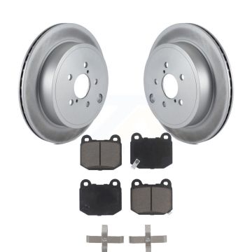 Rear Coat Disc Brake Rotor Ceramic Pad Kit For Subaru BRZ Toyota 86 Without Brembo Brakes KGC-101826