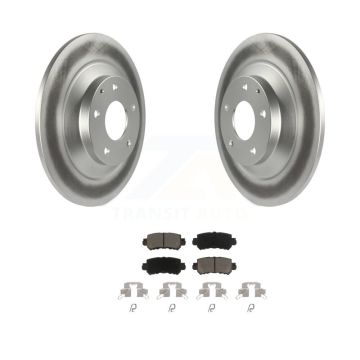 Rear Coated Disc Brake Rotors And Ceramic Pads Kit For 2013-2015 Mazda CX-5 KGC-101830