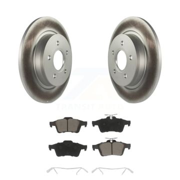 Rear Coated Disc Brake Rotors And Ceramic Pads Kit For Volvo S40 C30 V50 C70 KGC-101831