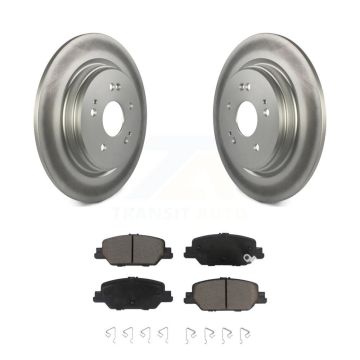 Rear Coated Disc Brake Rotors And Ceramic Pads Kit For 2017-2024 Honda CR-V KGC-101832
