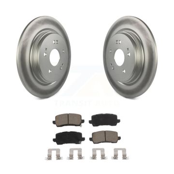 Rear Coated Disc Brake Rotors And Ceramic Pads Kit For 2015-2020 Acura TLX KGC-101833