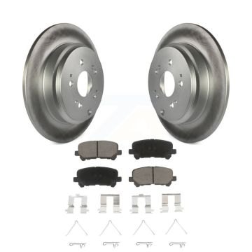Rear Coated Disc Brake Rotors And Ceramic Pads Kit For Honda Odyssey Pilot Acura MDX ZDX KGC-101834