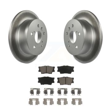 Rear Coated Disc Brake Rotor & Ceramic Pad Kit For Toyota Camry Lexus ES350 Avalon ES300h KGC-101836