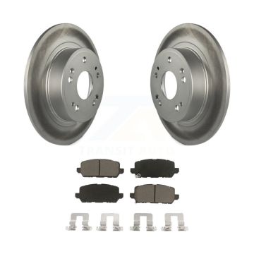 Rear Coated Disc Brake Rotors And Ceramic Pads Kit For 2016-2022 Honda HR-V KGC-101837