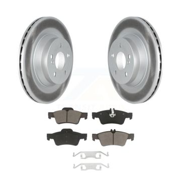 Rear Coated Disc Brake Rotors And Ceramic Pads Kit For Mercedes-Benz E550 CLS550 KGC-101843