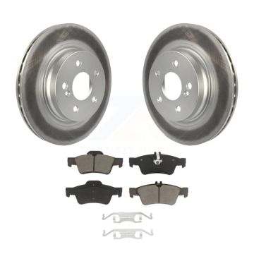 Rear Coated Disc Brake Rotors And Ceramic Pads Kit For Mercedes-Benz E550 KGC-101844