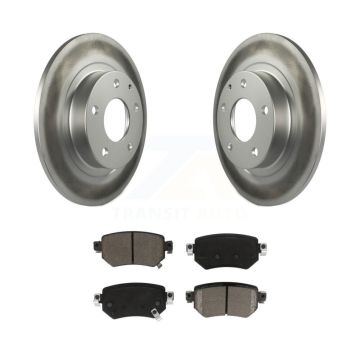 Rear Coated Disc Brake Rotors And Ceramic Pads Kit For 2016-2021 Mazda 6 KGC-101845