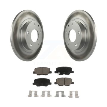 Rear Coated Disc Brake Rotors And Ceramic Pads Kit For 2014-2015 Mazda 6 KGC-101846