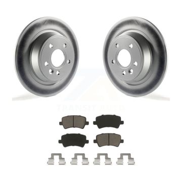 Rear Coated Disc Brake Rotors And Ceramic Pads Kit For 2012-2015 Land Rover Range Evoque KGC-101847