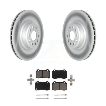 Rear Coated Disc Brake Rotors And Ceramic Pads Kit For 2016 Tesla S From 04 16 KGC-101850