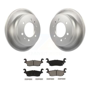 Rear Coated Disc Brake Rotors And Ceramic Pads Kit For Hummer H3 H3T KGC-101853