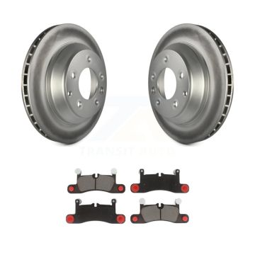 Rear Coated Disc Brake Rotors And Ceramic Pads Kit For Volkswagen Touareg Porsche Cayenne KGC-101855