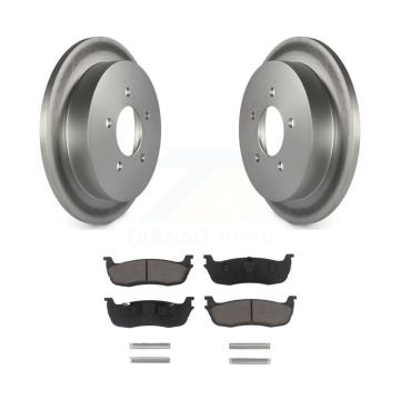 Rear Coated Disc Brake Rotor & Ceramic Pad Kit For Ford F-150 Heritage Expedition Lincoln KGC-101859