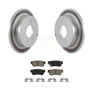 Rear Coated Disc Brake Rotors And Ceramic Pads Kit For 2006-2009 Hyundai Azera KGC-101861