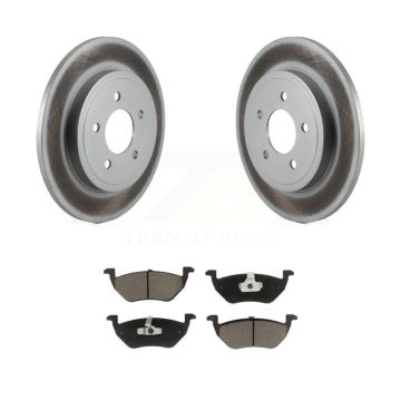 Rear Coat Disc Brake Rotors Ceramic Pad Kit For Ford Escape Mazda Tribute Mercury Mariner KGC-101863